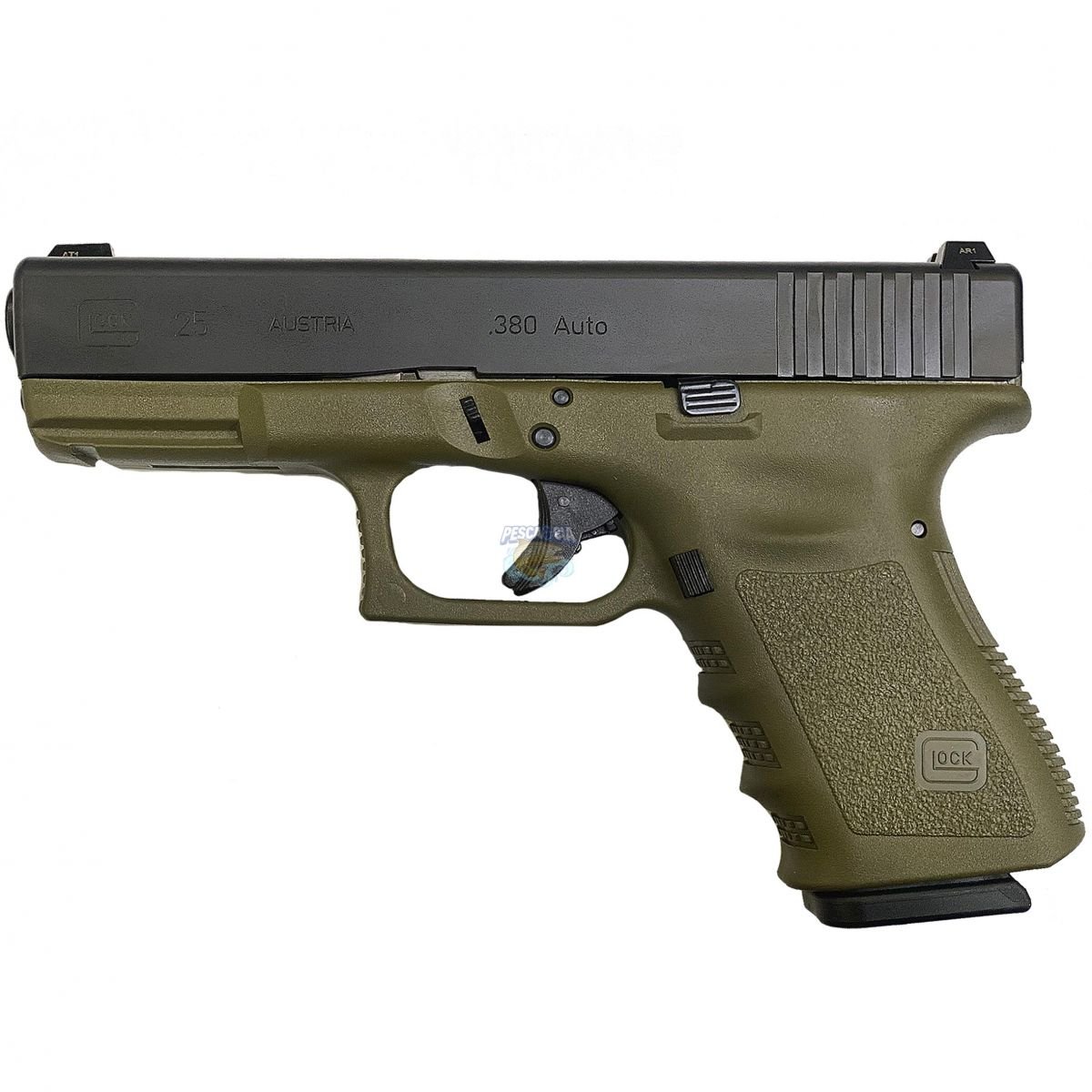 Pistola Glock G25 Dark Olive Cal.380ACP 4" / Série Especial - 15 Tiros ***