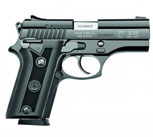 Pistola Taurus Pt 938 Oxidado Fosco Cal. .380