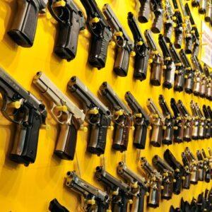 Armas de fogo usadas
